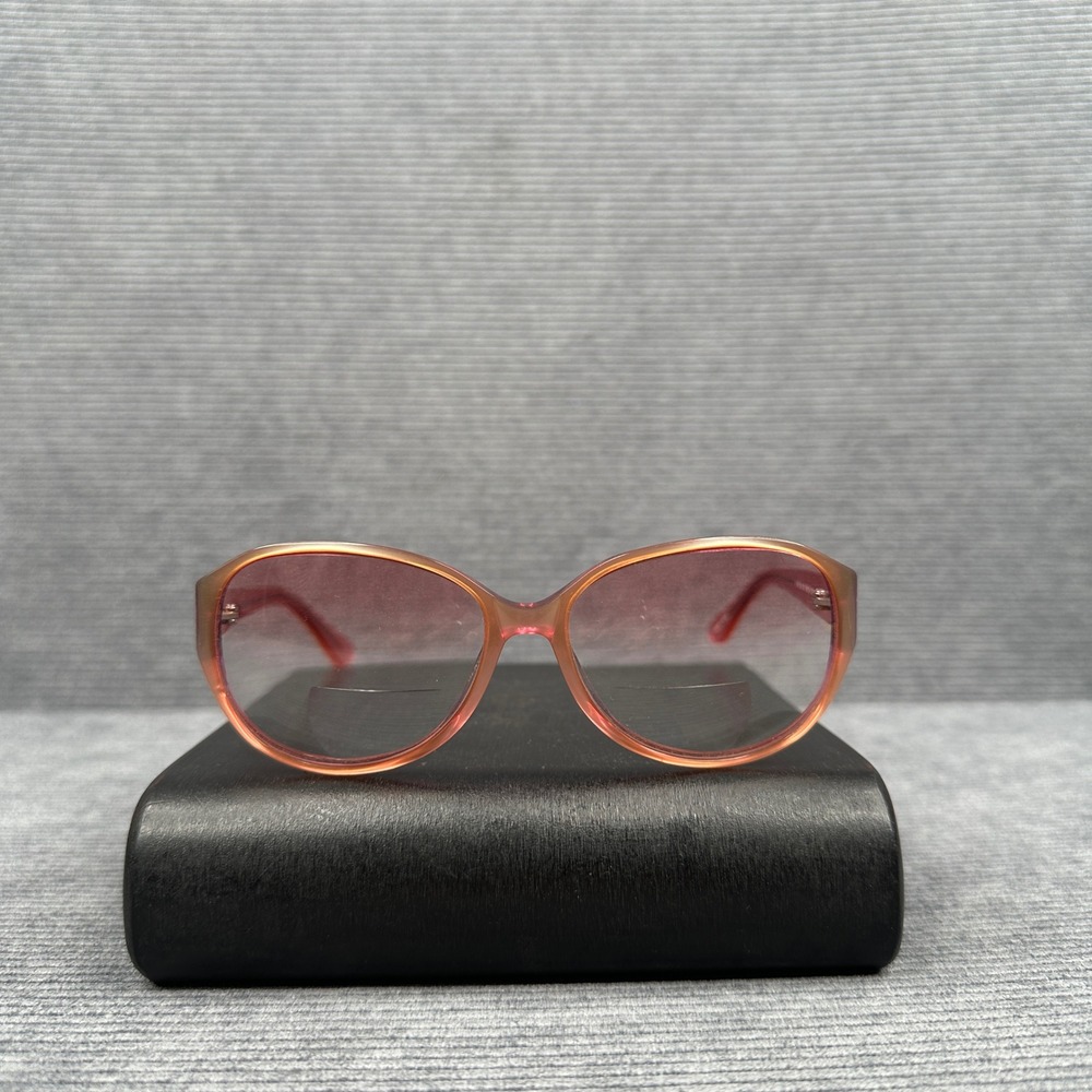Vintage Pink Orange Gradient Oval Sunglasses S 590 Col 80 56-15-135 Retro Y2K